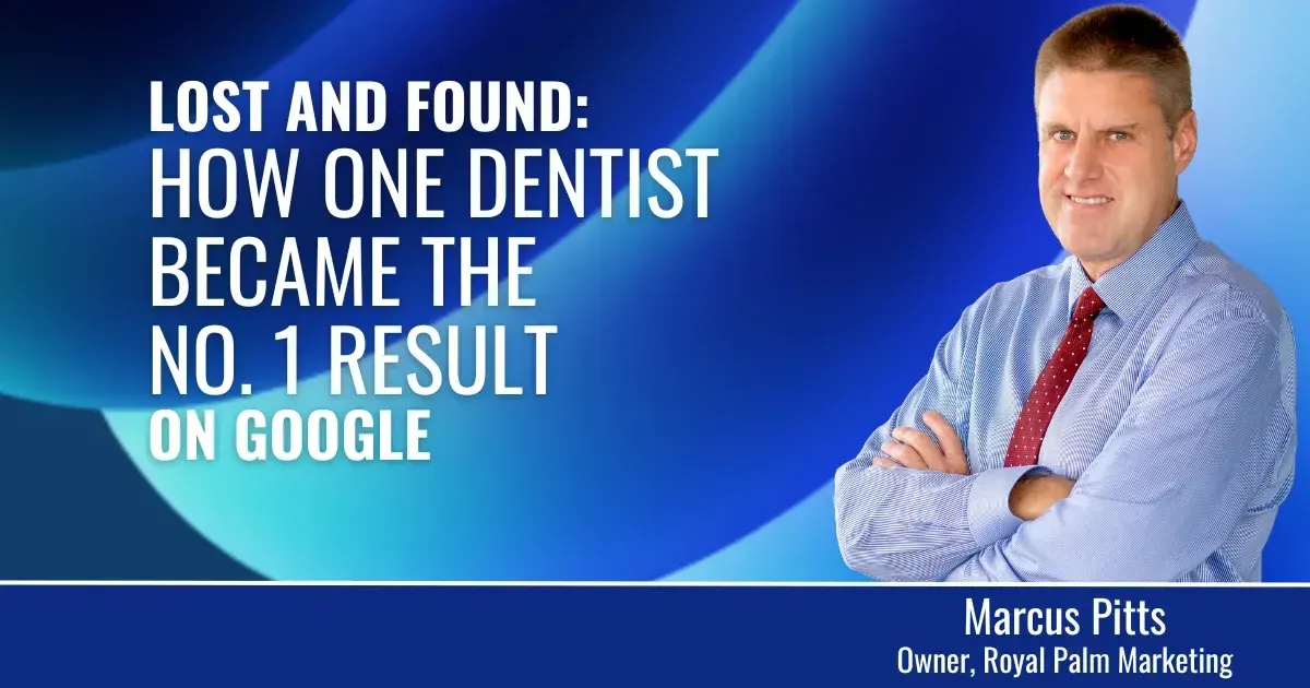 Editorial artwork for the article "LOST AND FOUND: How One Dentist Became the No. 1 Result on Google"